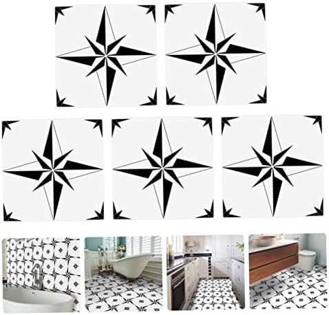 Besportble 5 lençóis adesivos de piso decoração de lareira decoração de decoração de piso de piso adesivo de parede de parede adesivos