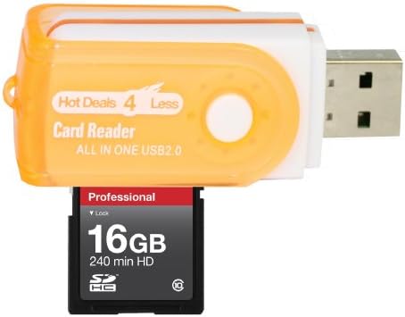 16 GB CLASSE 10 SDHC Equipe de alta velocidade cartão de memória 20MB/s. Cartão mais rápido do mercado do Kodak Easyshare CD703 CD80 CD82. Um adaptador USB de alta velocidade gratuito está incluído. Vem com.