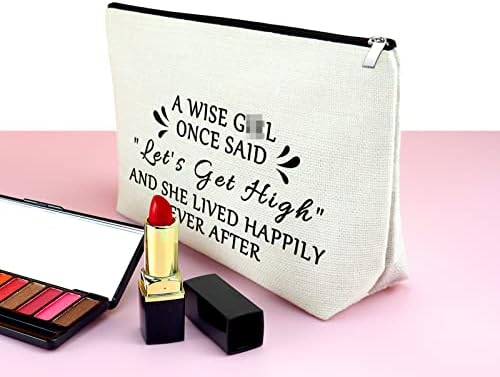 Bolsas de cosméticos inspiradores para mulheres engraçadas para mulheres Presentes motivacionais para mulheres Melhor amigas Bolsa de