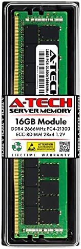 RAM de memória A-Tech de 16 GB para Supermicro SYS-2029U-E1CRT-DDR4 2666MHz PC4-21300 ECC Registrado RDimm 2RX4 1.2V-servidor único