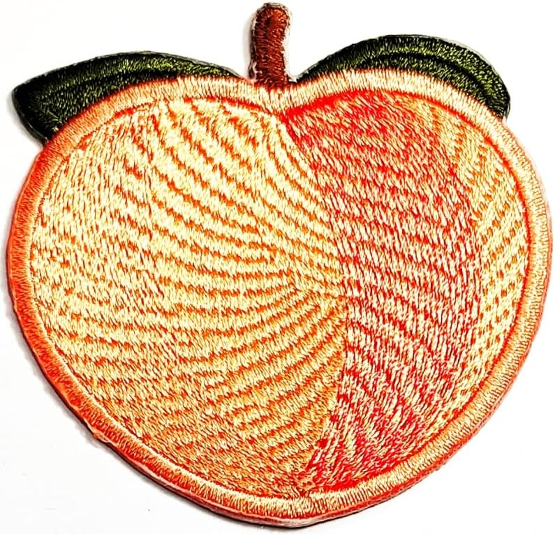 Kleenplus 3pcs. Cartoon Peach Fruit Moda Patch Food Adesivo de frutas Craft Patches