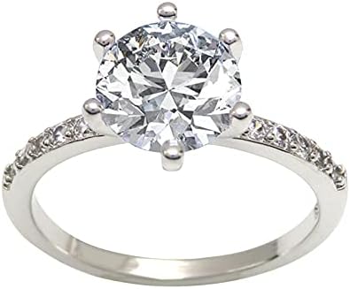 Yistu anéis para mulheres Princesa Ring Diamond Women's Engagement Zircon Rings personalizados anéis adolescentes