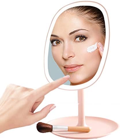 Luncherbox.com espelho de maquiagem espelho recarregável USB espelho, tela sensível ao toque LED LED LED para maquiagem