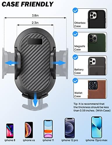 Joytutus Cup Holder Phone Mount para carro, suporte para o porta -voz do porta -celulares para carro, adaptador de porta -copo