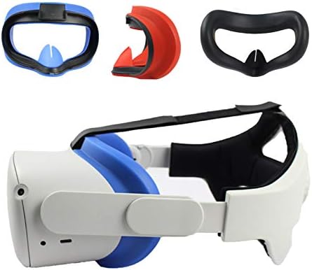 2 PCS VR FACE SILICONE TAPLO PARA OCULUS MESS 2 VR fone de ouvido, tampa de olho anti-Sweat Soft VR Potding Face, Lavável Anti-Leakage