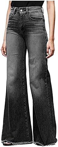 Jeans de alta elevação da moda Narhbrg para feminino jeans casual jeans de jeans crus jeans calças compridas cortadas de