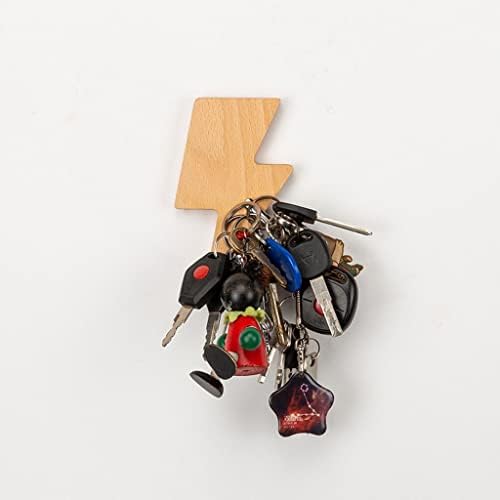 Lhlllhl mole de madeira magnética suporte de chave auto-adesiva rack de armazenamento de armazenamento em decoração de decoração