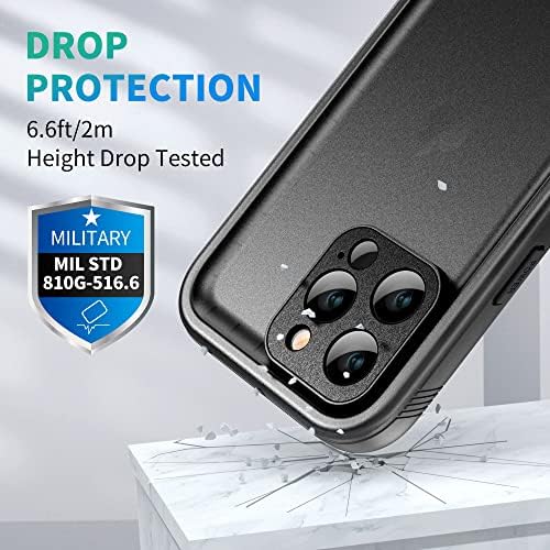 Design SportLink para iPhone 14 Pro Max Case de telefone à prova d'água - Capa à prova de pó para iPhone 14 Pro Max com protetor de