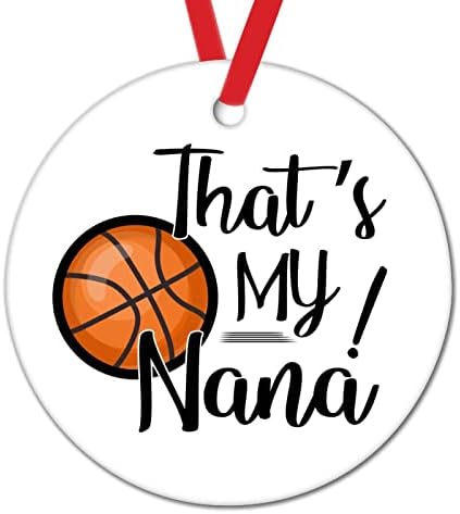 Esse é o meu esporte Nana Christmas Tree Decoration Ornament Basketball Nana Christmas Christmas Ornamentos de Natal