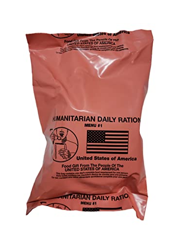 1 - Ração diária humanitária MRE - Menu aleatório - Data de inspeção de 2/2022 ou mais recente - HDR Made in USA por Sopacko, Authentic
