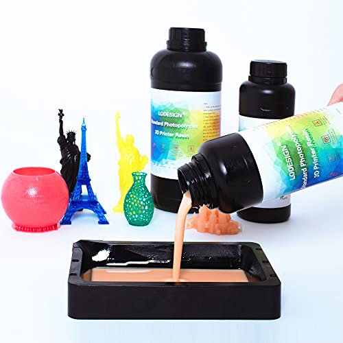 Lodesign 3D Impressora Resina padrão fotopolímero padrão 405nm resina UV-cura baixa odor de baixo encolhimento de impressão