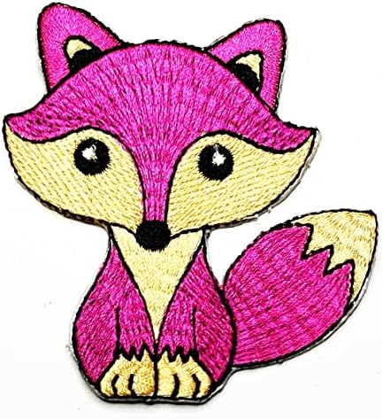Kleenplus fofo fox fox patch adesivos de desenho artesanato artes de costura reparo de ferro bordado em costura em