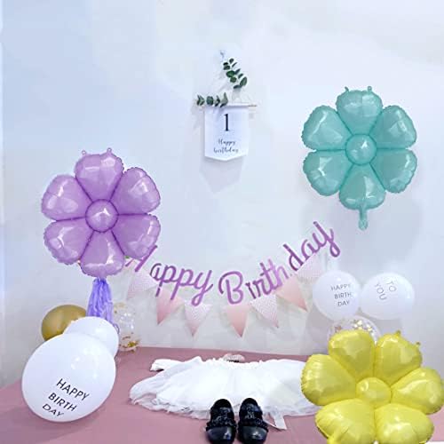 Balões da margarida kit de balão em forma de flor de 30 polegadas Decorações temáticas coloridas de fhotoshoot birthday birthday birthday decoração de festa groovy 5pcs