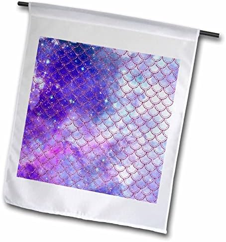 3drose glam azul e roxa imagem de sparkle sereia escalas padrão - sinalizadores
