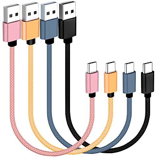 Cabo USB C de 1ft de 1ft, cabo de carregamento USB tipo C