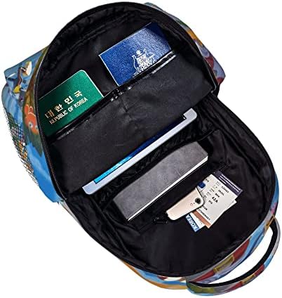 Vintage Backpack Anime Bookbag Cartoon Computador Mochila Durável Laptop mochila multifuncional mochila leve Poliéster