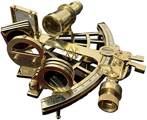 Vibrações antigas de bronze sextant marítimo navegação marítima marinheiro astrolabe Boat Compass Sextant Instrumento Vintage Presente