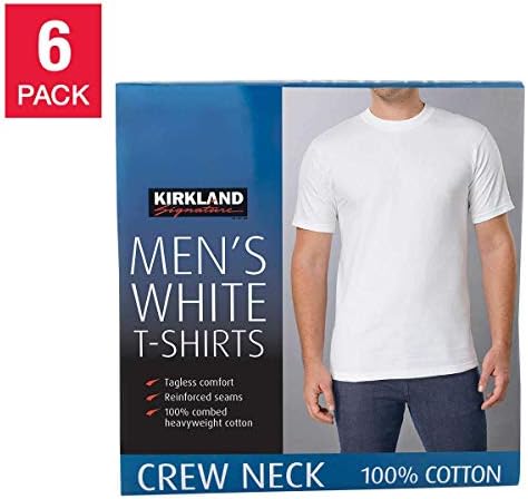 Camisetas de pescoço da tripulação masculina de Kirkland Signature algodão