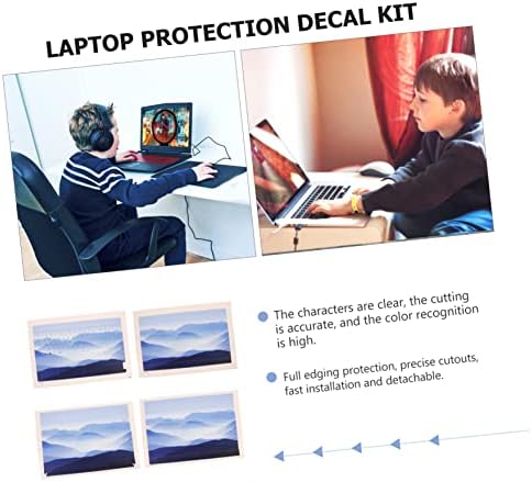 Adesivos de laptop mobestech adesivos de computador 1 conjunto de laptop acessório com pele compatível de PVC para protetor h shell