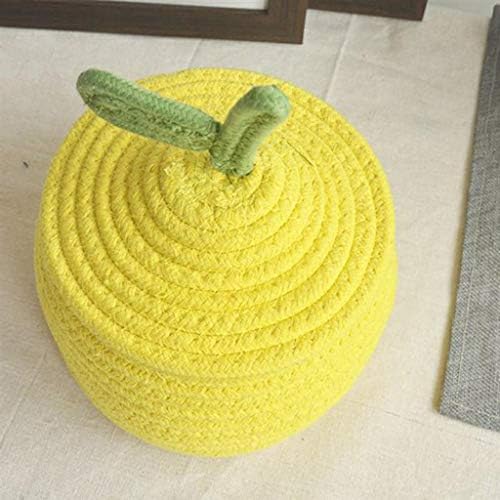 WSZJJ 1PC Gourd Basket Mesa Cama Caixa de armazenamento Amarelo Trincagem de algodão Frea de armazenamento de armazenamento de lençóis