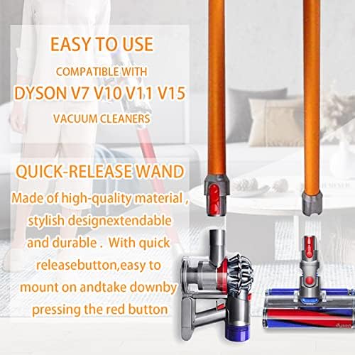 Varinha de substituição compatível com Dyson V15 V11 V10 V8 V7 sem fio Vacuum Cleaner, Acessórios de vácuo de liberação