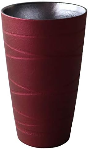 Awasaka metal cor alta xícara topázio vermelho