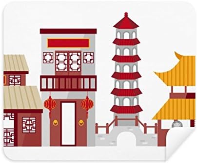 Portão de arquitetura da China portão de limpeza de padrões chineses Limpador de tela 2pcs Tecido de camurça