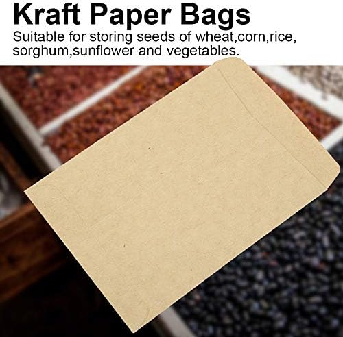 Envelopes de sementes Kraft 100pcs, pequenos envelopes de moedas, envelopes de papel marrom kraft