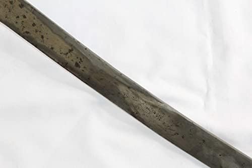 Ph ph artístico antigo faca de espada wootz lâmina de aço faulad trabalhos de prata pura na alça c694.
