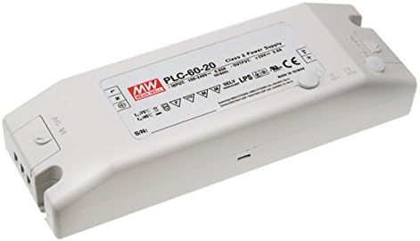 MW média poço PLC-60-24 24V 2.5A 60W SOUPULADA DE LED DE LED de saída única