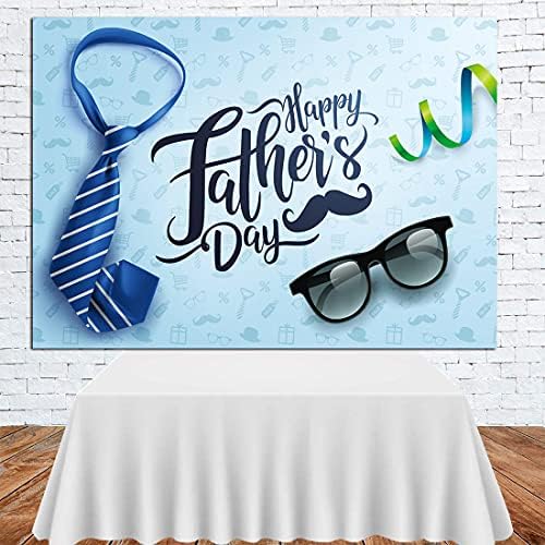 Cylyh 8x6ft Feliz Dia dos Pais de Cacatra e óculos Azul Fundo do Dia dos Pais da Família Festa do Dia dos Pais Decorações