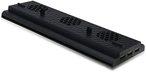 OSTENT 3 ventiladores de resfriamento Cooler 3 portas USB Stand vertical para Xbox One X Console