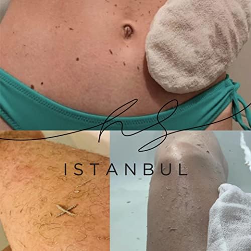 HS Istambul esfoliando luva, luva de lavagem de banho turca, kese, natural, luva de banho, para todos os tipos de pele, livrar