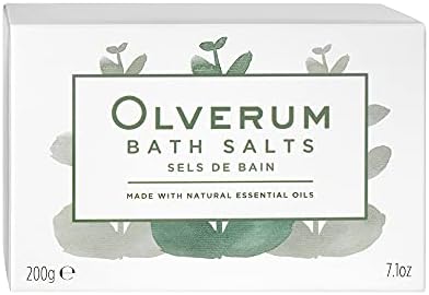 Olverum - Sais de banho naturais | Berda-beleza limpa de mineral com sal marinho, vegano, sem crueldade