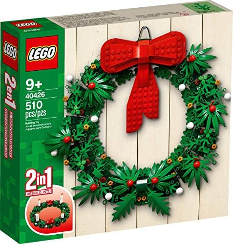 LEGO ICONIC Christmas 2-in-1 Wreath com Big Red Bow e Advent 40426