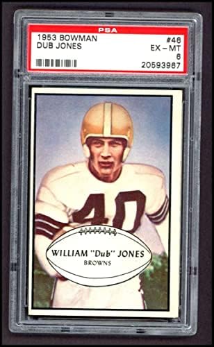 1953 Bowman 46 Dub Jones Cleveland Browns-FB PSA 6.00 Browns-Fb LSU/Tulane