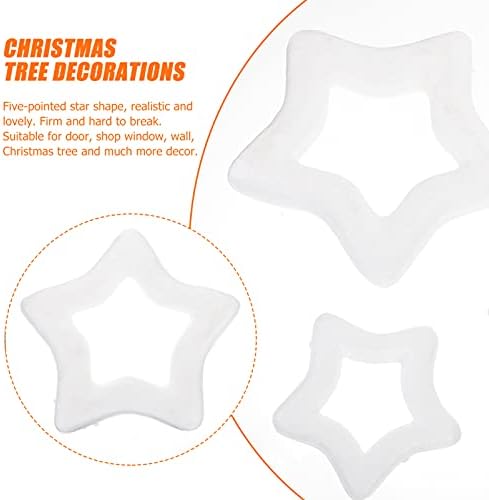 Nuobesty Decoracionas Navideñas para Exteriores artesanato Estrela de espuma artesanal Estrela de Natal Estrela em forma