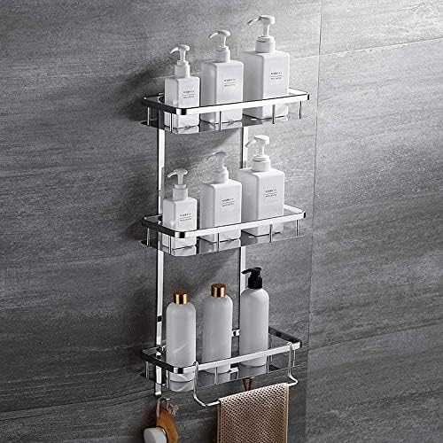 Montagem de parede de toalha Hyclam, prateleiras de banheiro montadas na parede 304 cano de balcão de armazenamento