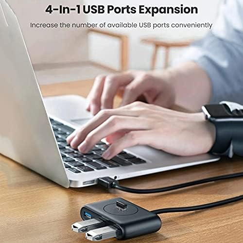 NIZYH Hub USB 4 porta USB 3.0 Splitter USB de alta velocidade para discos rígidos Teclado USB Flash Drive