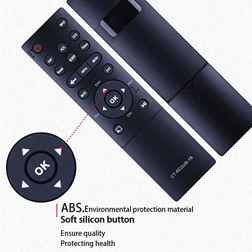 CT-RC2US-18 CTRC2US18 Replacement Remote Control Applicable for Toshiba Smart LED TV 32L221U 43L621U 43L511U18 49L621U 50L711M18