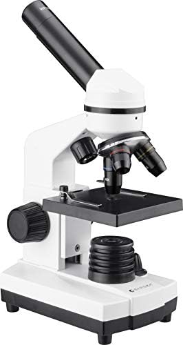 Microscópio Monocular de Estudantes de Barska 40x-640x, branco, tamanho, AY13286
