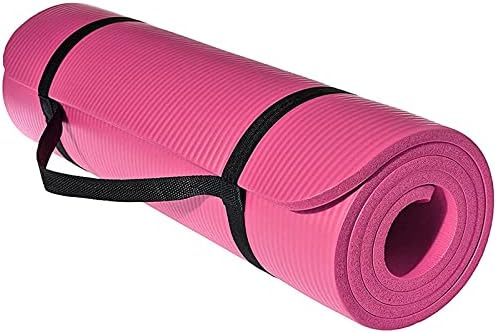 Ioga tapete não deslizante de 1/2 polegada espessa extra de 72 polegadas de comprimento de ioga de ioga para exercícios,
