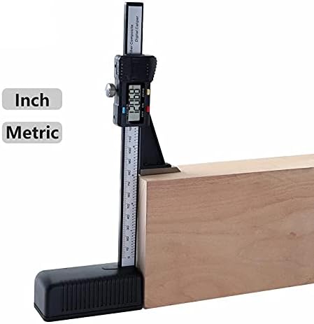 Sdfgh 0-150mm Medidor de altura Pinça vernier plástico com base de calibre digital de base magnética e ferramentas de medição de profundidade