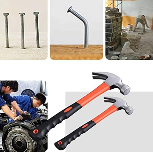 Avavofo Hammer multifuncional martelo de garra de aço de alto carbono para unhas de manutenção de carros de trabalho diário e profissional