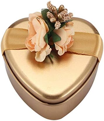 Caixa de presente decorativa da NC, quadrado redondo em forma de coração Caixa de presente de aniversário de festas de casamento