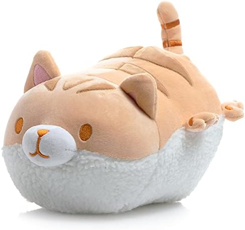 Brinquedos de pelúcia de gato shousier, sushi animal de pelúcia de pelúcia, brinquedos de travesseiro macios, 11,8 ”de abraço