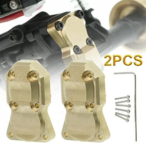 2x Brass Brass traseiro traseiro Diff Habitação tampa RC RAWHLER ATUALIZAÇÃO PEÇAS SOLTAS DE SOLTA PARA AXIAL SCX24 1/24