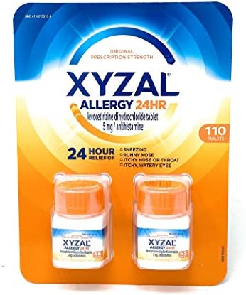 Alergia Xyzal 24 horas Anti -histamínico 5mg, 110 comprimidos