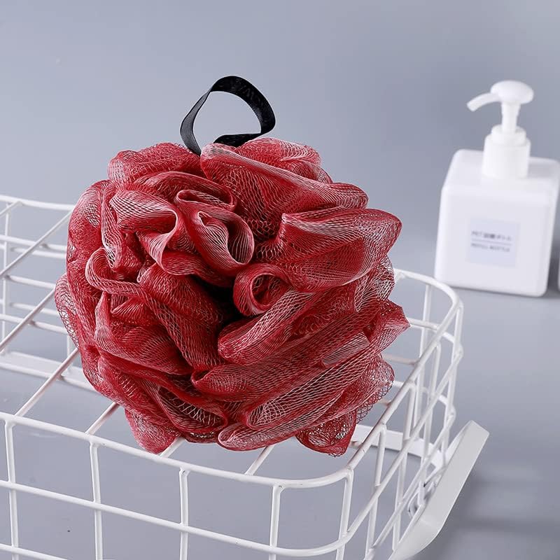 Esfolia e limpeza profunda com esponjas de banheira - conjunto de 5 cor de flor para cuidados com a pele no chuveiro