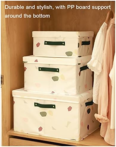 Cesta de armazenamento empilhável de cubo Aily para casa, dobrando caixas de armazenamento com tampa, caixa de roupas